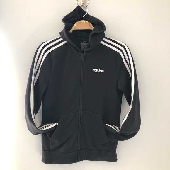 Adidas Full Zip up Black Women’s Hoodie - Picture 3 of 14